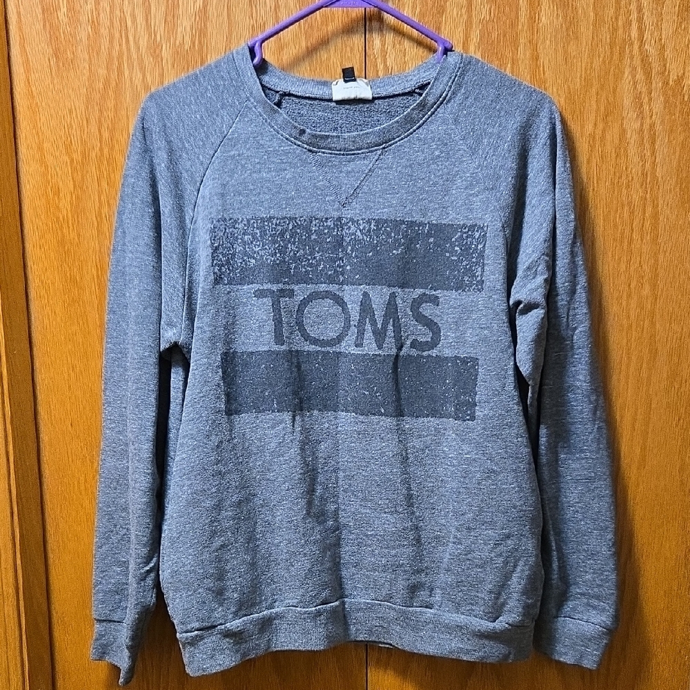 TOMS Charcoal Crewneck Sweatshirt